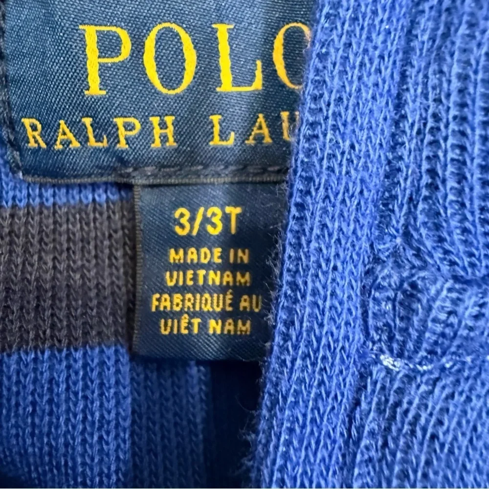 Ralph Lauren Boys 1/4 Zip Sweater & Plaid Shirt Sz 3/3T